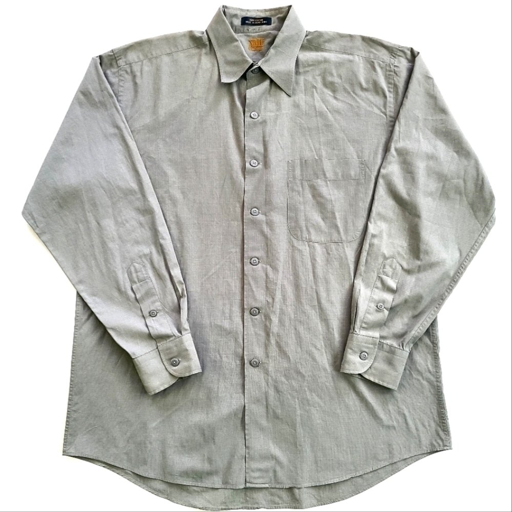 𝅺3/$20 XMI Classic Gray Dress Shirt